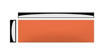 RAKO CONCEPT PLUS dekor 6x20 cm, lesk reliéf, oranžová WARDT001 Obrázek - fotka