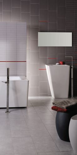 RAKO CONCEPT PLUS dekor 20x40 cm, lesk, sivá WIFMB010 Obrázek - fotka