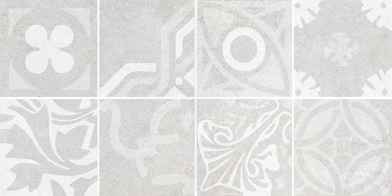 RAKO EXTRA dekor 20x40 cm, mat, svetlo šedá