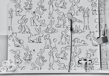 RAKO PLAY dekor 20x40 cm, lesk, biela/Bob a Bobek WIDMB210 Obrázek - fotka