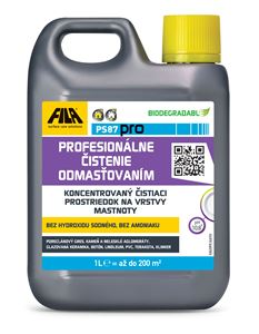 FILA PS87 PRO odmasťovací a odvoskovací čistiaci prípravok 1 l, žltkastá