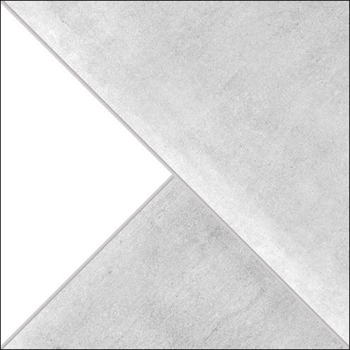 RAKO ROOF dekor 40x40 cm, mat-lesk, šedobiela WDV42669 Obrázek - Hlavní obrázek