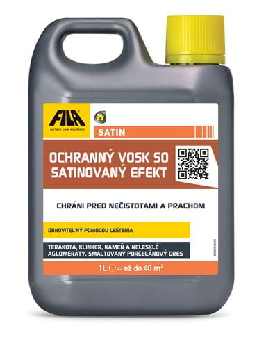 FILA SATIN ochranný vosk so saténovým efektom 1 l, mliečne biela 50800012SLV Obrázek - Hlavní obrázek