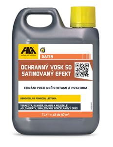 FILA SATIN ochranný vosk so saténovým efektom 1 l, mliečne biela