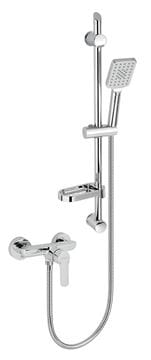 NOVASERVIS METALIA 54 sprchový set s batériou, ručná sprcha s 3 prúdmi, tyč, hadica, ECO, chróm