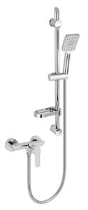 NOVASERVIS METALIA 54 sprchový set s batériou, ručná sprcha s 3 prúdmi, tyč, hadica, ECO, chróm