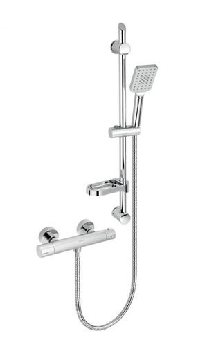 NOVASERVIS METALIA 54 sprchový set s termostatickou batériou, ručná sprcha s 3 prúdmi, tyč, hadica, ECO, chróm 54960KIT,0 Obrázek - Hlavní obrázek