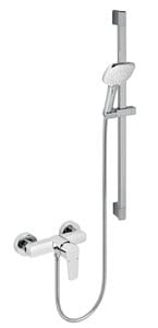 NOVASERVIS METALIA 58 sprchový set s batériou, ručná sprcha s 3 prúdmi, tyč, hadica, ECO, chróm