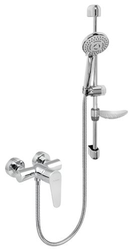 NOVASERVIS TITANIA FRESH sprchový set s batériou, ručná sprcha s 3 prúdmi, tyč, hadica, chróm 96065KIT,0 Obrázek - fotka