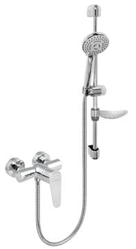 NOVASERVIS TITANIA FRESH sprchový set s batériou, ručná sprcha s 3 prúdmi, tyč, hadica, chróm 96065KIT,0 Obrázek - fotka