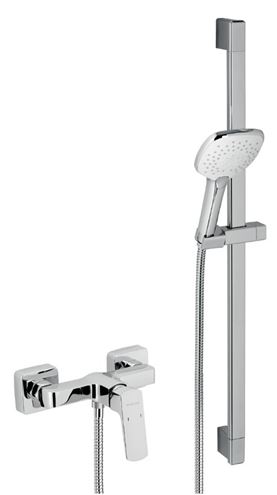 NOVASERVIS NOBLESS EGO sprchový set s batériou, ručná sprcha s 3 prúdmi, tyč, hadica, ECO, chróm 43061KIT,0 Obrázek - Hlavní obrázek