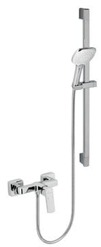 NOVASERVIS NOBLESS EGO sprchový set s batériou, ručná sprcha s 3 prúdmi, tyč, hadica, ECO, chróm 43061KIT,0 Obrázek - fotka