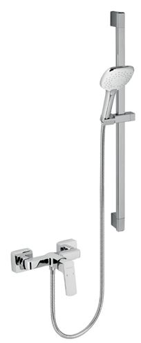 NOVASERVIS NOBLESS EGO sprchový set s batériou, ručná sprcha s 3 prúdmi, tyč, hadica, ECO, chróm 43061KIT,0 Obrázek - fotka