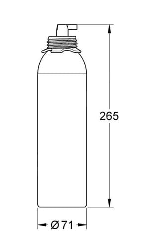 GROHE BLUE čistiaca kartuša 400 ml 40434001 Technický nákres