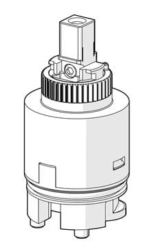 HANSA 3.5 ECO kartuša 35 mm 59912324 Technický nákres