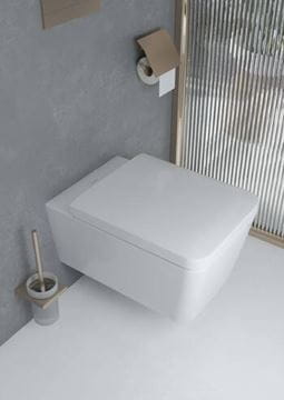 HANSGROHE ADDSTORIS WC kefa, nástenná, sklo, kartáčovaný bronz 41752140 Obrázek - fotka