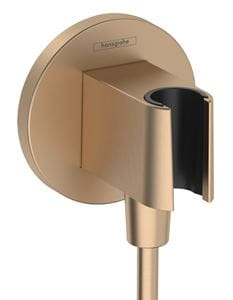 HANSGROHE FIXFIT S držiak s pripojením na vodu, kartáčovaný bronz