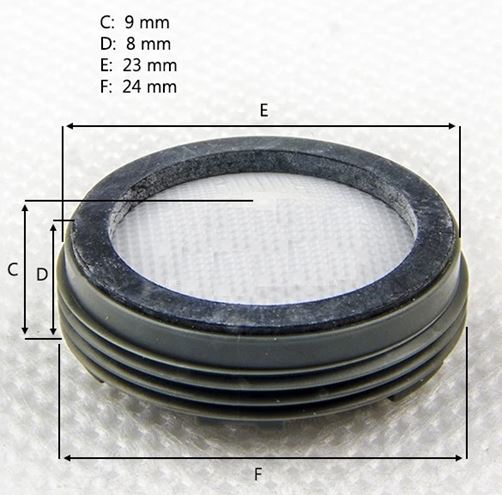 KLUDI BALANCE perlátor M24x1, vonkajší závit, integrovaný  7417900-00 Technický nákres