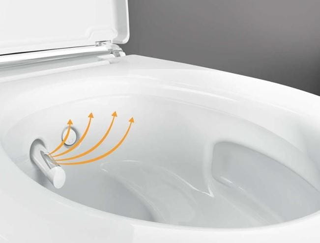 GEBERIT AQUACLEAN MERA CLASSIC závesné WC s bidetovým sedátkom, SoftClosing, TurboFlush, KeraTect 146.200.11.1 Obrázek - fotka