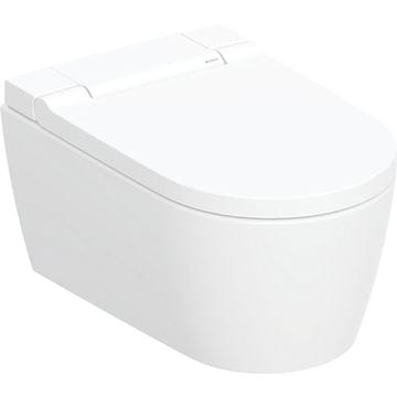 GEBERIT AQUACLEAN SELA závesné WC s bidetovým sedadlom, SoftOpening, TurboFlush, KeraTect
