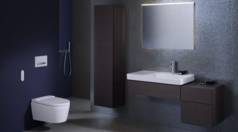 GEBERIT AQUACLEAN SELA závesné WC s bidetovým sedadlom, SoftOpening, TurboFlush, KeraTect 146.220.11.1 Obrázek - fotka