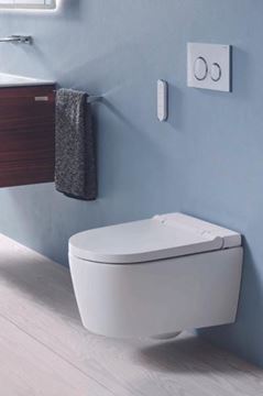 GEBERIT AQUACLEAN SELA závesné WC s bidetovým sedadlom, SoftOpening, TurboFlush, KeraTect 146.220.11.1 Obrázek - fotka