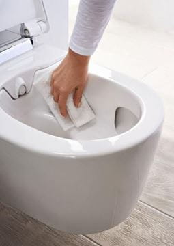 GEBERIT AQUACLEAN SELA závesné WC s bidetovým sedátkom, SoftOpening, TurboFlush, KeraTect, biela/chróm 146.220.21.1 Obrázek - fotka