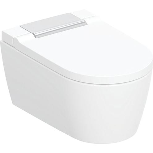 GEBERIT AQUACLEAN SELA závesné WC s bidetovým sedátkom, SoftOpening, TurboFlush, KeraTect, biela/chróm 146.220.21.1 Obrázek - Hlavní obrázek