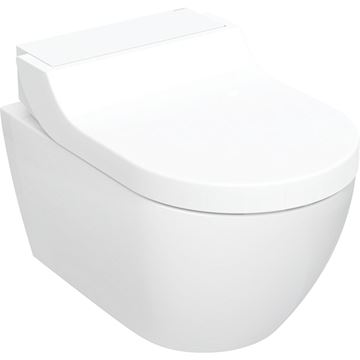 GEBERIT AQUACLEAN TUMA COMFORT závesné WC s bidetovým sedadlom, SoftOpening, Rimless, KeraTect
