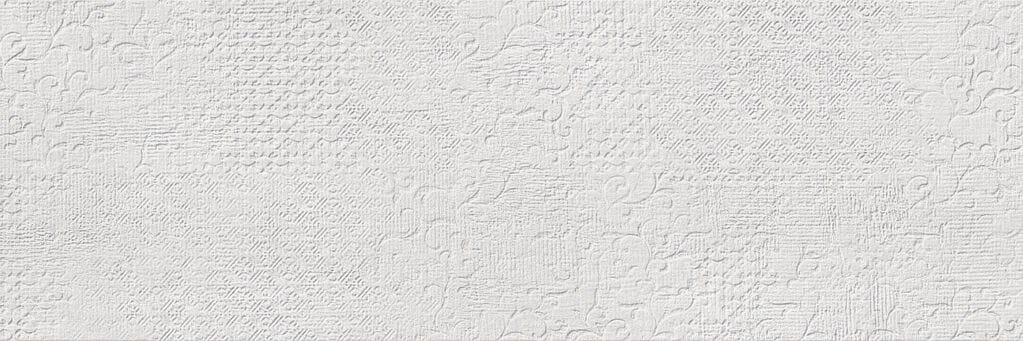 CIFRE PROGRESS dekor 30x90 cm, mat, textile white