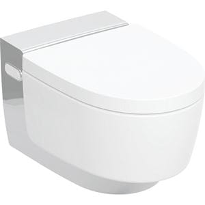 GEBERIT AQUACLEAN MERA CLASSIC závesné WC s bidetovým sedátkom, SoftClosing, TurboFlush, KeraTect, chróm