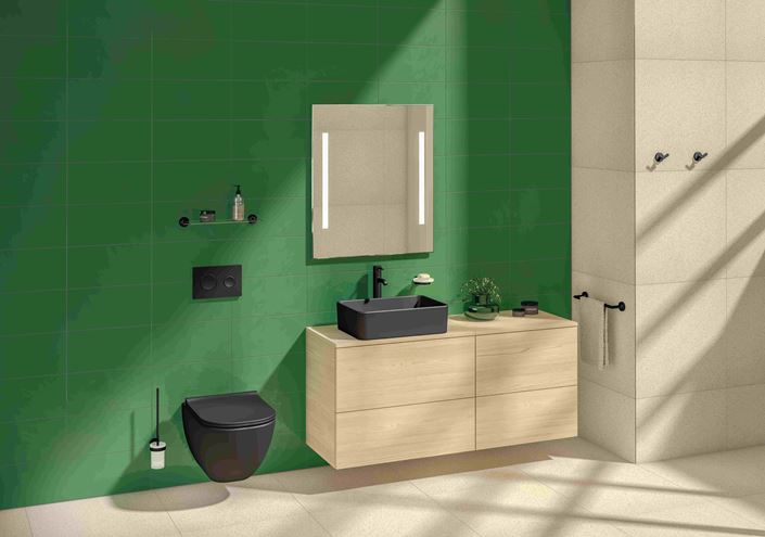 JIKA MIO závesné WC, Rimless splachovanie, matná čierna H8207147160001 Obrázek - fotka
