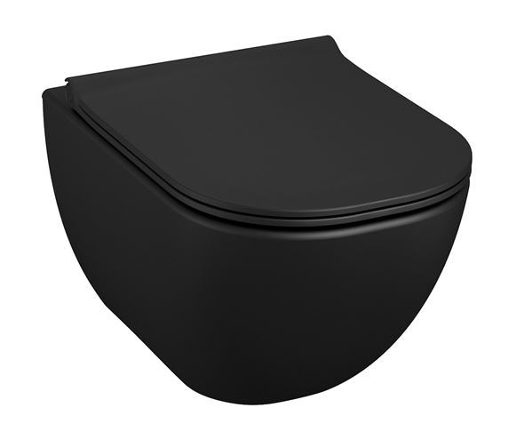 JIKA MIO závesné WC, Rimless splachovanie, matná čierna H8207147160001 Obrázek - Hlavní obrázek