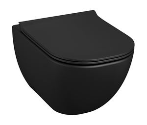 JIKA MIO závesné WC, Rimless splachovanie, matná čierna
