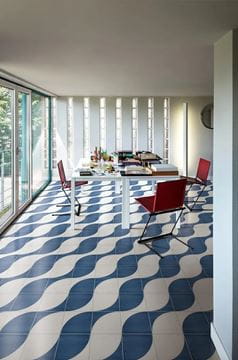 MARAZZI SCENARIO dekor 20x20 cm, mat, tappeto 2B blu M8RE Obrázek - fotka
