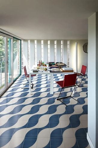 MARAZZI SCENARIO dekor 20x20 cm, mat, tappeto 2B blu M8RE Obrázek - fotka