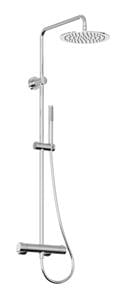 RAVAK SPRING SG 091.00CR sprchový set s termostatickou batériou, horná sprcha, ručná sprcha, tyč, hadica, chróm