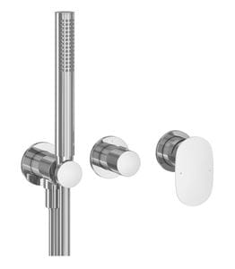RAVAK SPRING SG 065.00CR.O2+S podomietková batéria, pre 2 spotrebiče, s telesom, so sprchovou súpravou, chróm