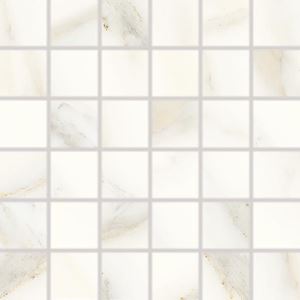 RAKO CAVA mozaika 30x30(5x5) cm, lepená na sieti, biela