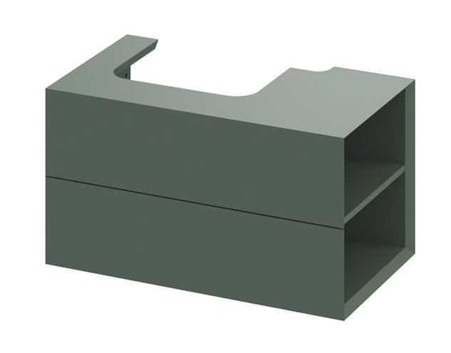 RAVAK SD LITE 80 P skrinka pod umývadlo 80x45x43 cm, 2 zásuvky, 2 police vpravo, Grey Green X000001888 Obrázek - Hlavní obrázek