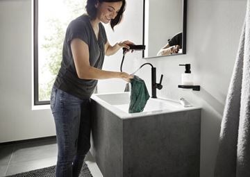 HANSGROHE ADDSTORIS dávkovač tekutého mydla, sklo, matná čierna 41745670 Obrázek - fotka