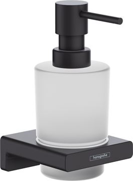 HANSGROHE ADDSTORIS dávkovač tekutého mydla, sklo, matná čierna