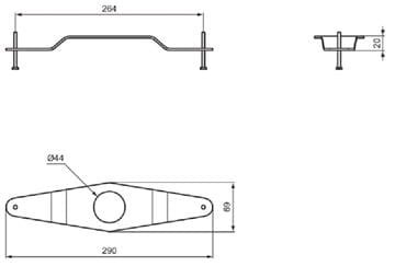 IDEAL STANDARD CONNECT sada na upevnenie umývadiel na dosku E009567 Obrázek - fotka