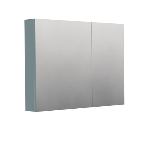 INTEDOOR BARI zrkadlová skrinka 100x72x14 cm, s vypínačom a el. zásuvkou, MDF, aqua marina mat BAZS100A6766 Obrázek - Hlavní obrázek