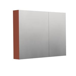 INTEDOOR BARI zrkadlová skrinka 100x72x14 cm, s vypínačom a el. zásuvkou, MDF, cotto mat