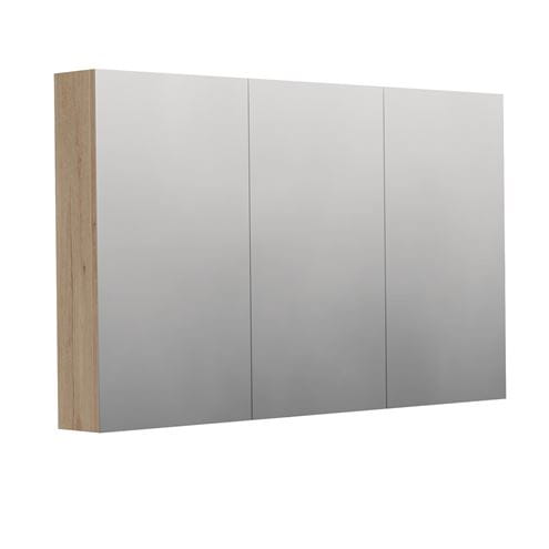 INTEDOOR BARI zrkadlová skrinka 120x72x14 cm, s vypínačom a el. zásuvkou, MDF, dub anniversary BAZS120A02 Obrázek - Hlavní obrázek