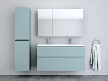 INTEDOOR BARI zrkadlová skrinka 120x72x14 cm, s vypínačom a el. zásuvkou, MDF, aqua marina mat BAZS120A6766 Obrázek - fotka