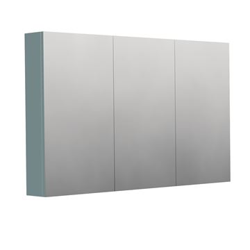 INTEDOOR BARI zrkadlová skrinka 120x72x14 cm, s vypínačom a el. zásuvkou, MDF, aqua marina mat