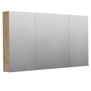 INTEDOOR BARI zrkadlová skrinka 140x72x14 cm, s vypínačom a el. zásuvkou, MDF, dub anniversary
