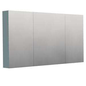 INTEDOOR BARI zrkadlová skrinka 140x72x14 cm, s vypínačom a el. zásuvkou, MDF, aqua marina mat